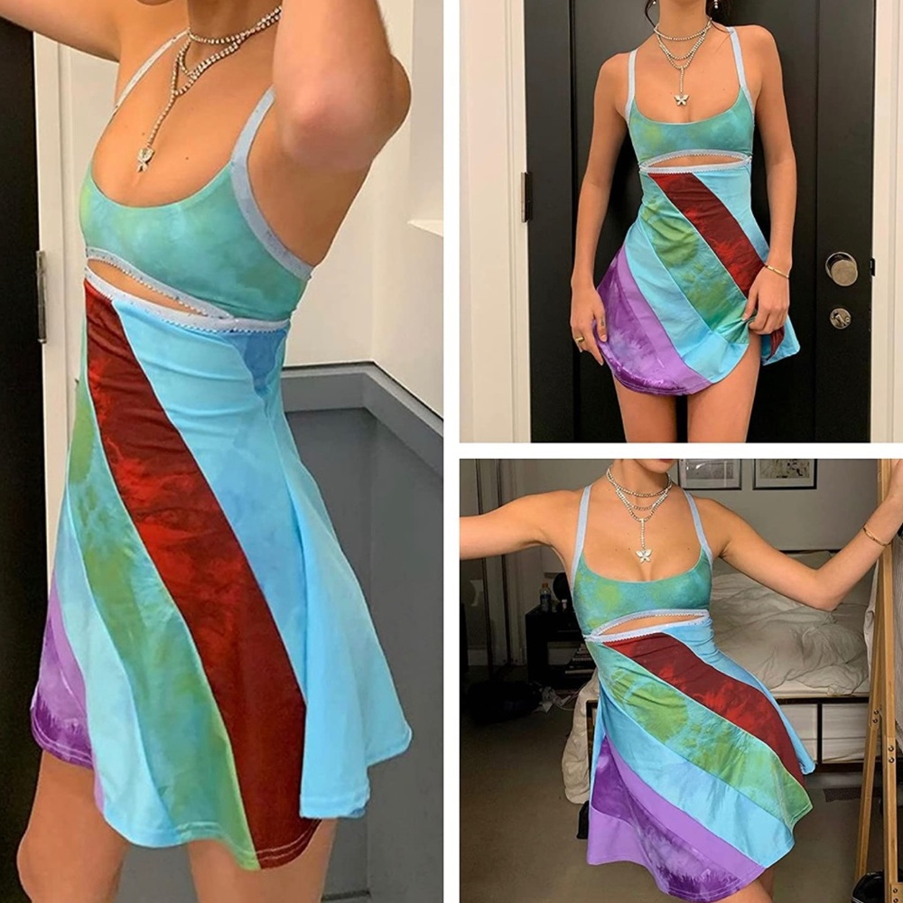 13 going on 30 Multicolor Cut-out Dress size small